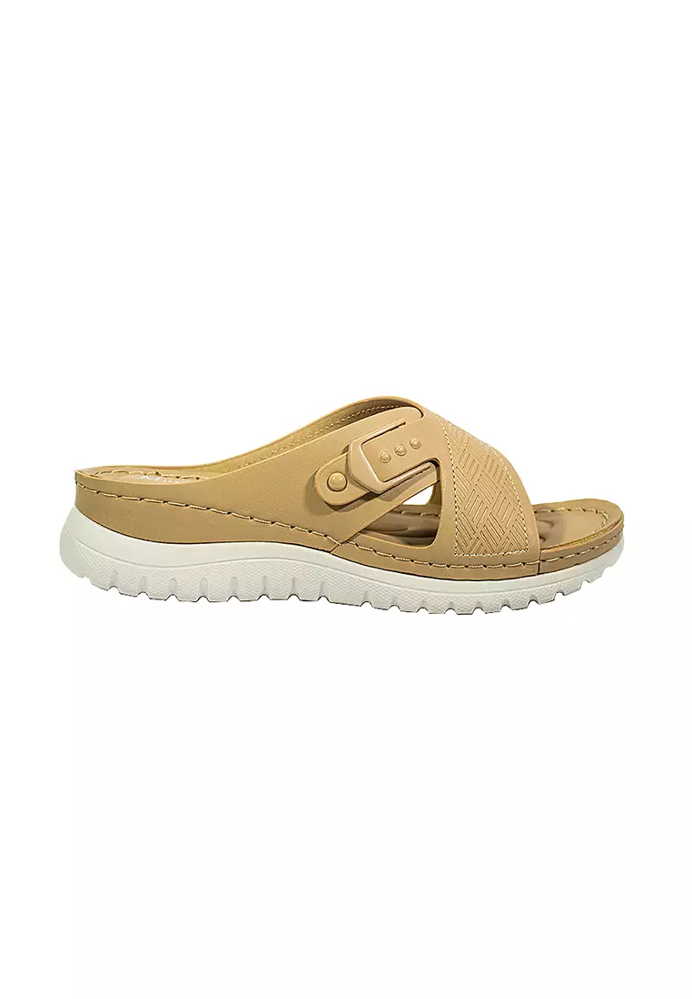 Discount on Mario D' boro Runway  shoes - SKU: Women's Flats Sandals LY 28131 Beige C65