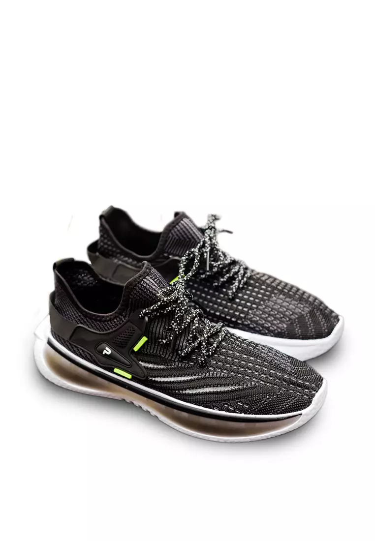 PAULMAY Sepatu Sneakers Pria Wanita Osaka Series Black