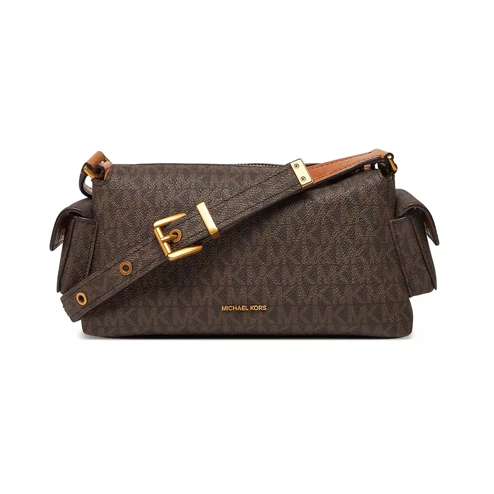 Dakota Small Convertible Pocket Shoulder Bag Brown Acorn