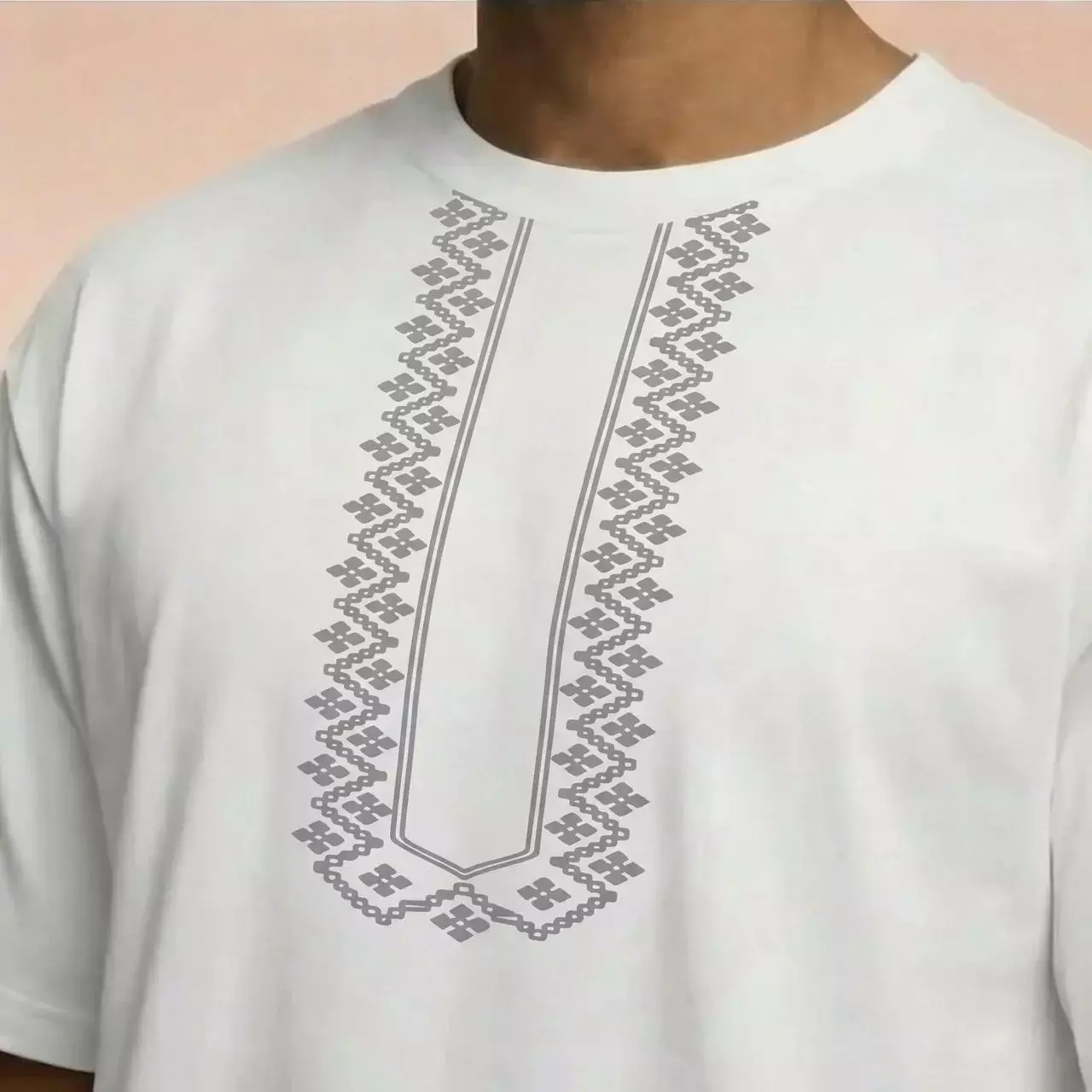 THIRDDAY Kaos Koko Pria Lengan Pendek Oversize Scubalux "turki" putih MTZ27