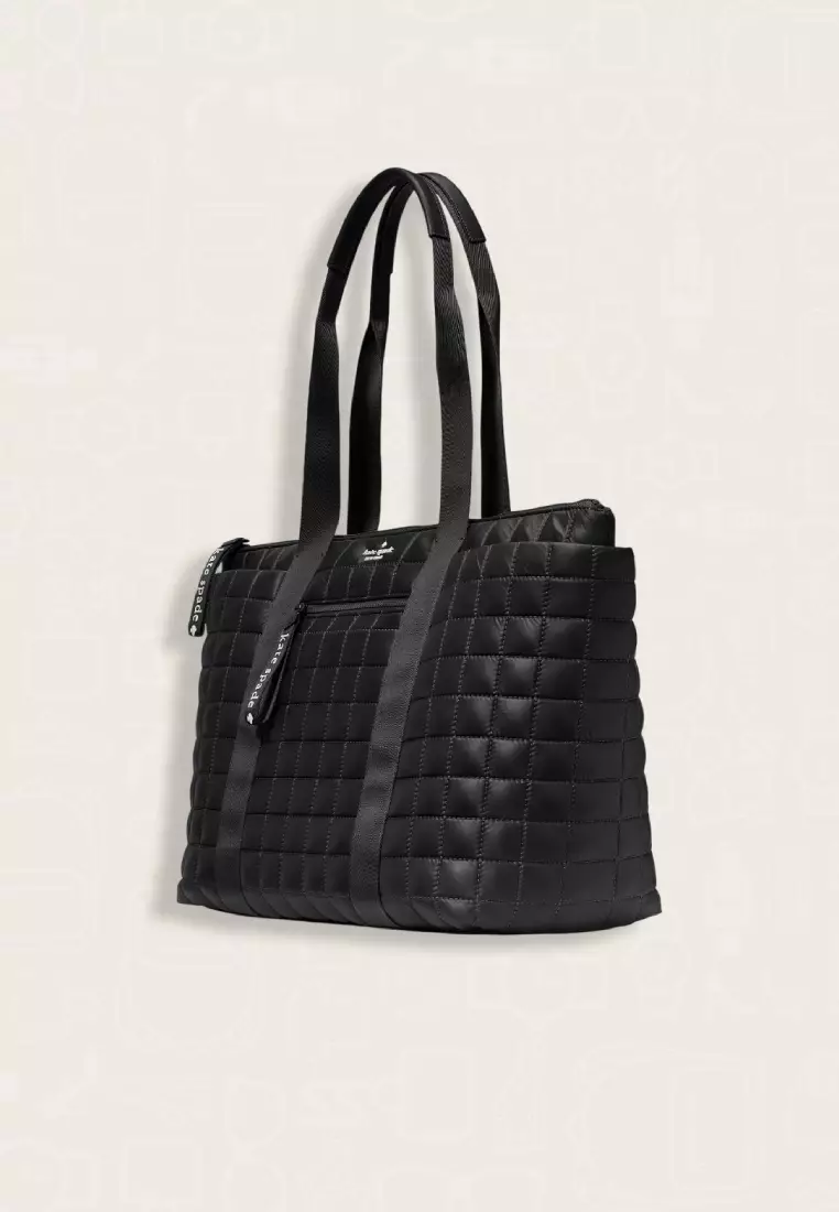 Kate Spade Camden Quilted Extra Large Tote Black