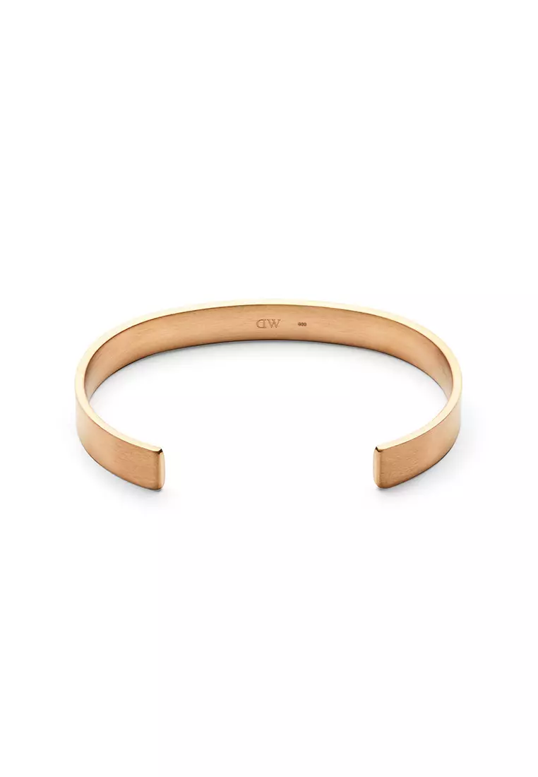Line Cuff Brushed Rose Gold 7mm - Unisex Bracelet for women and men stainless steel Bracelet DW Official Authentic Original gelang tangan perempuan lelaki DW