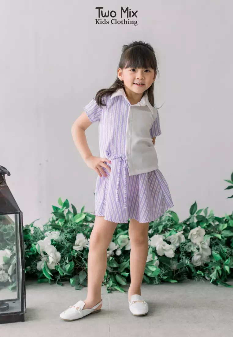 Two Mix - Setelan Anak Perempuan Fashion - Baju Stelan Anak Cewek Viral 1-12 Tahun 4327
