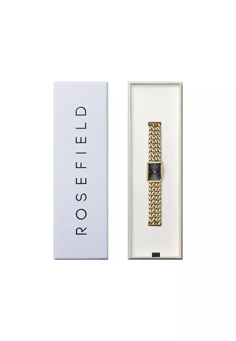 Buy Rosefield Octagon XS Double Chain Studio Edition Black Gold 2024 Online ZALORA Singapore