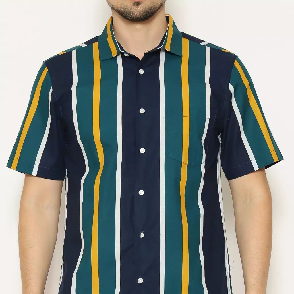 AMK Kemeja Pria Lengan Pendek SHP Dakota S/S Navy Blue