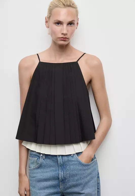 Pleated Combined Top