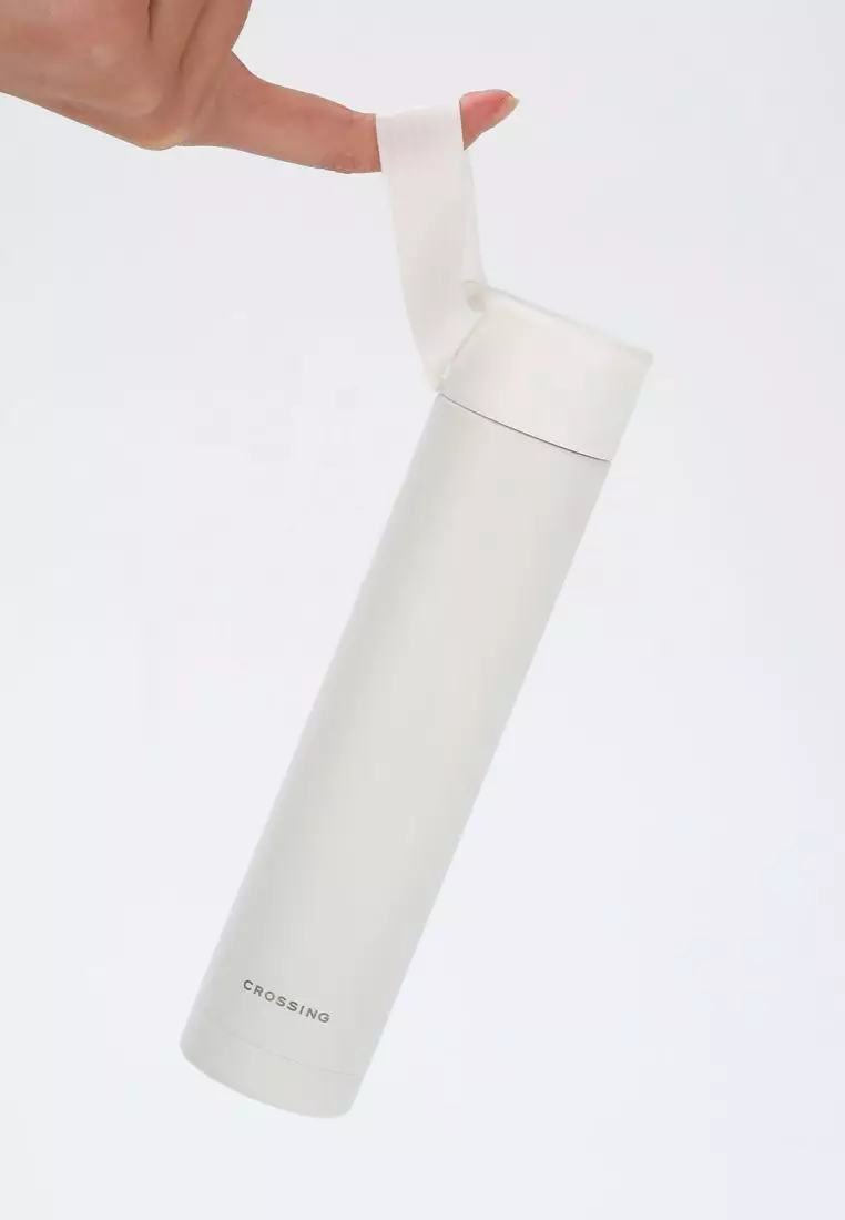 Crossing Compact Slim Insulated S/S Bottle 250ml - Frost White
