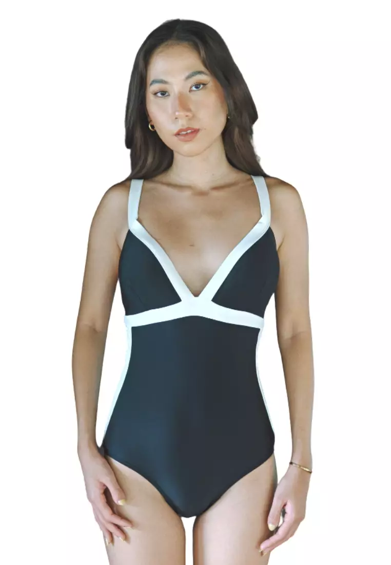 White plunge clearance bathing suit