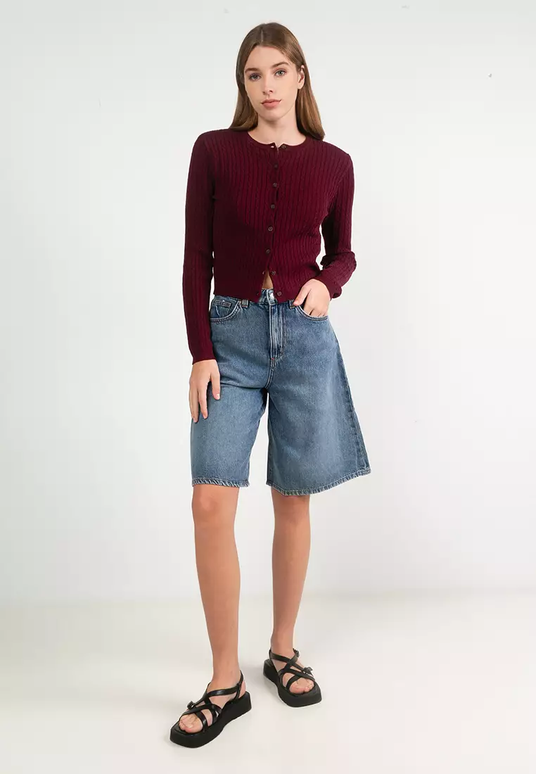 Lyocell Wide Denim Jorts