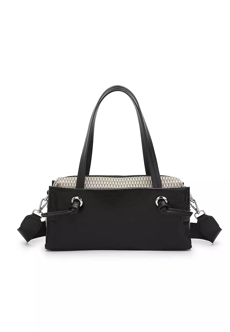 Women's Top Handle Bag / Sling Bag / Crossbody Bag (Tas Selempang / Tas Tangan) - Hitam