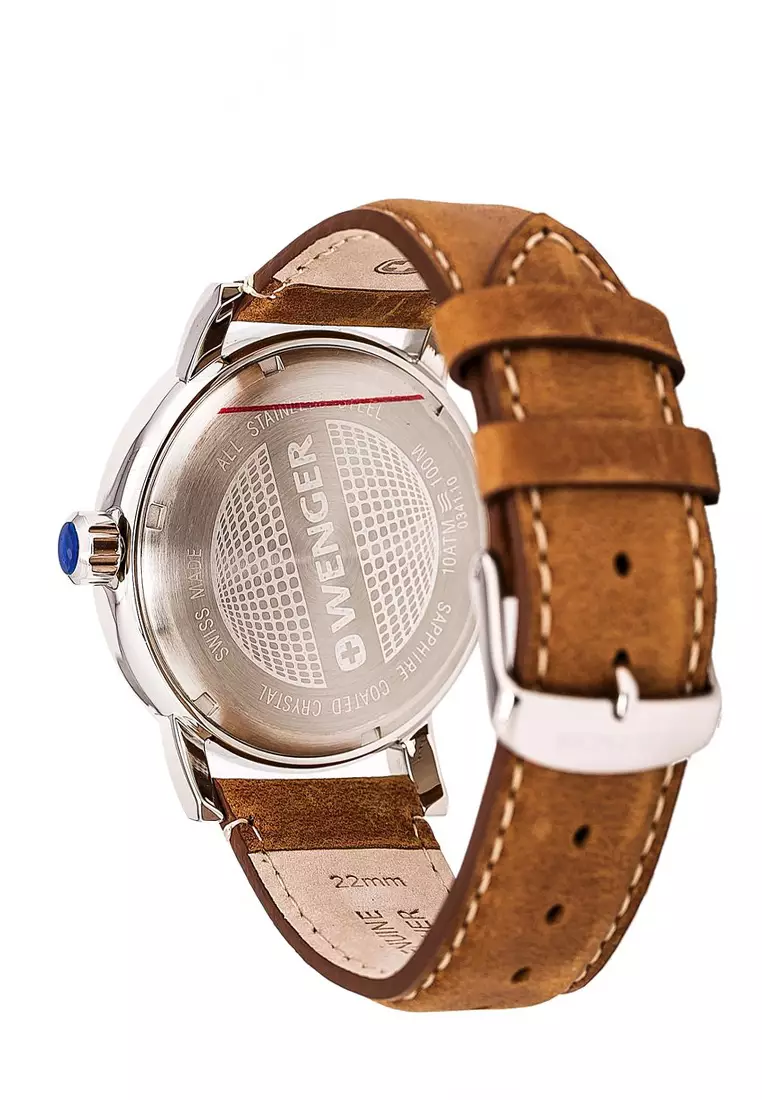 Jual Wenger ATTITUDE 43 mm Brown Original 2024 ZALORA Indonesia