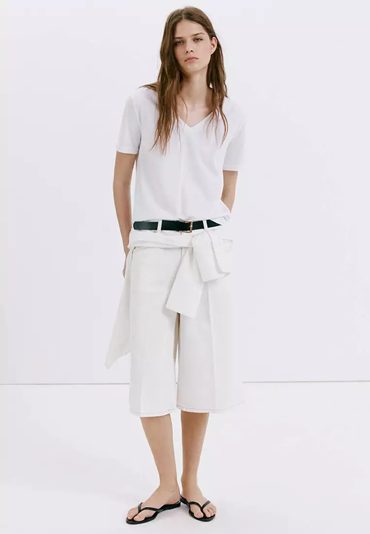 V-Neck Cotton T-Shirt