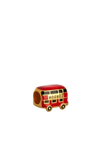TOMEI gold [TOMEI Online Exclusive] Little London Charm of the Joyful Double Decker Bus Ride, Yellow Gold 916 (TM-YG0808P-EC) (3.00G) F9E19AC0611F40GS_1