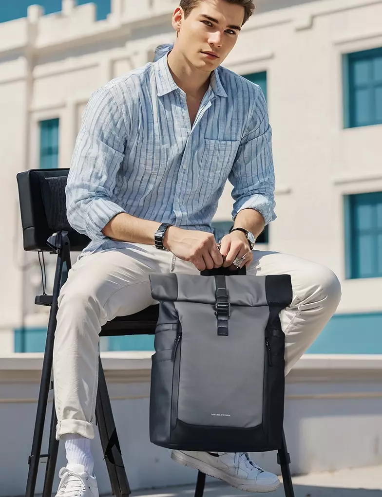 Mark Ryden MR3807 Tas Ransel Backpack Laptop Waterproof 17 Inch - Grey