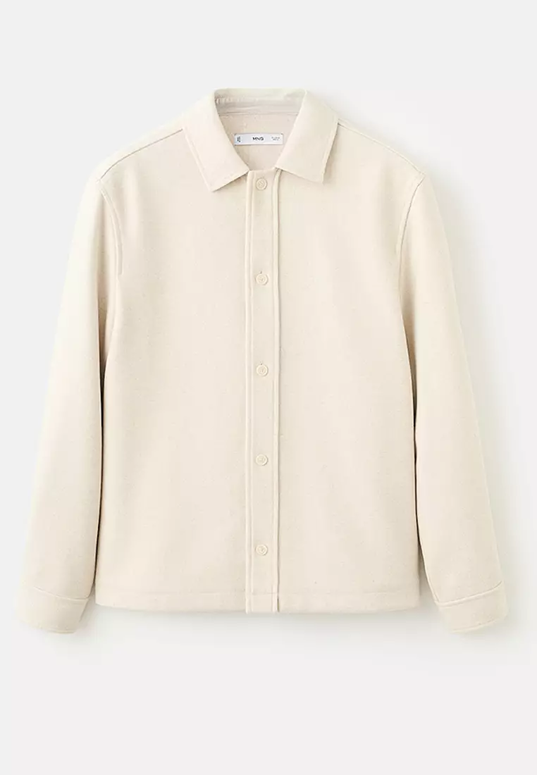 Wool Overshirt with Buttons