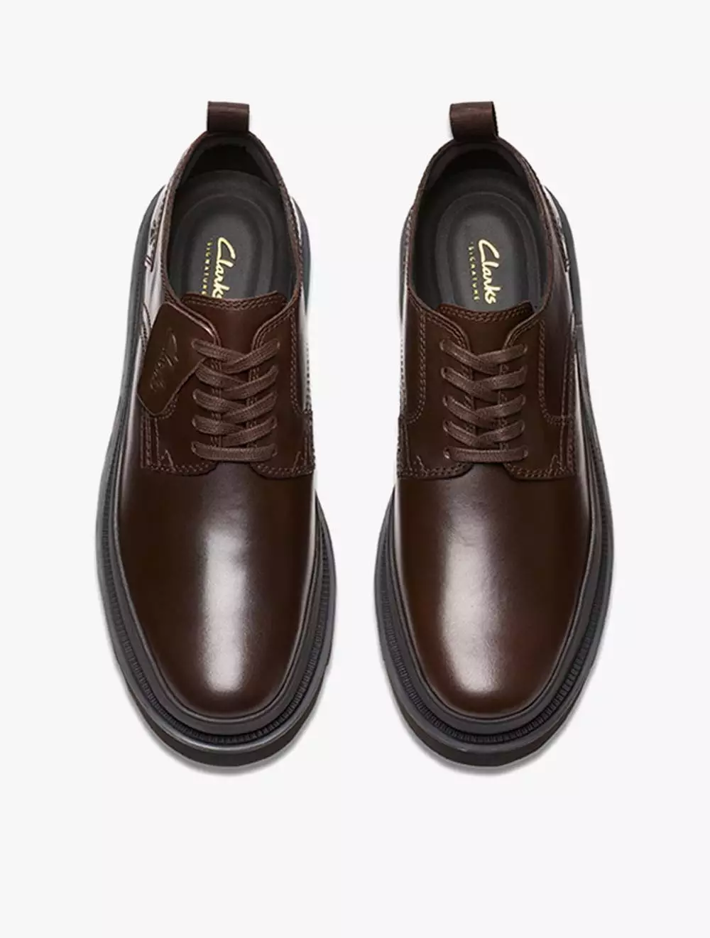 Jual CLARKS Clarks Badell Lace Brown Leather Original 2025