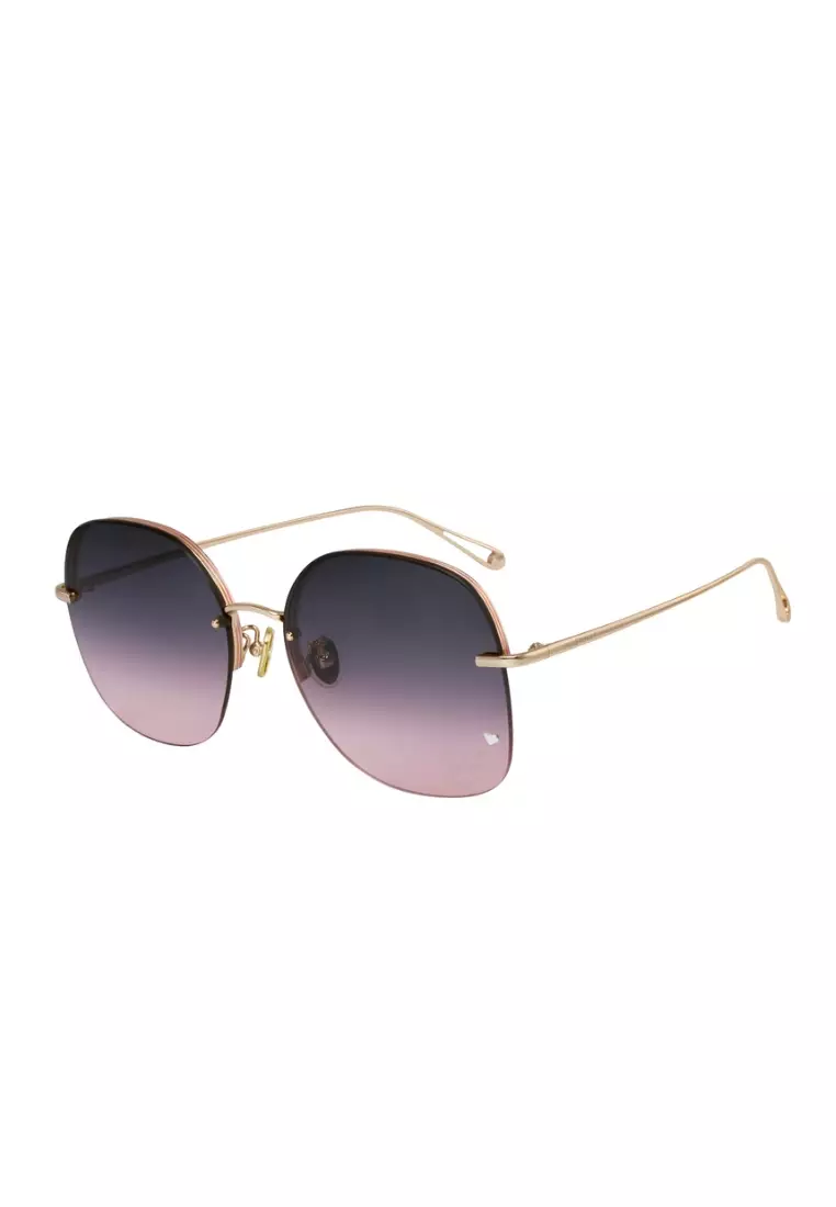 Buy Jill Stuart Hester JS10039 Square Metal Sunglasses Online