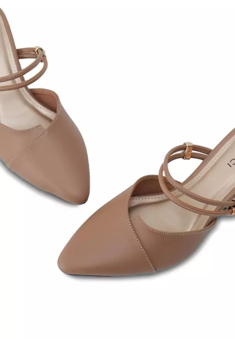 VIVI NICI - Rawles Sandal Mules Hak 5 cm Mocca