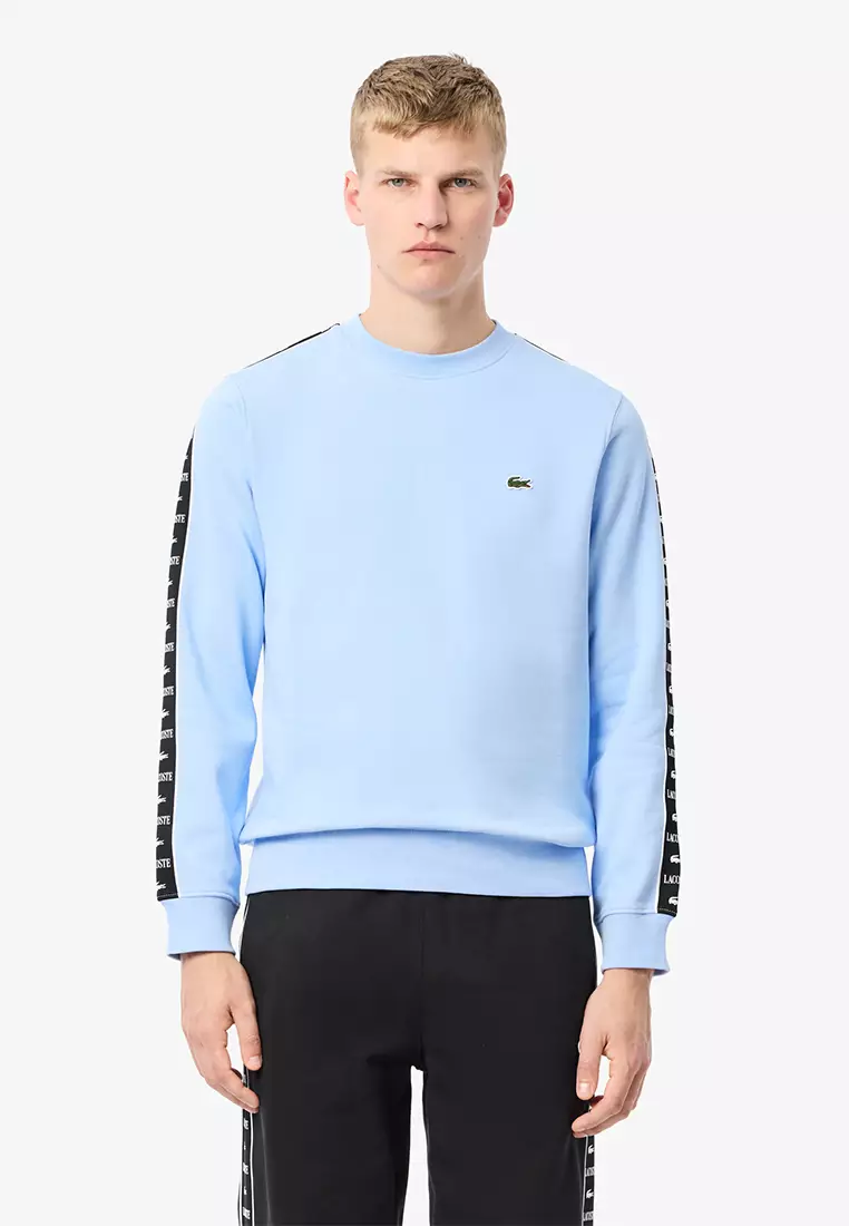 Lacoste Logo Stripe Jogger Sweatshirt