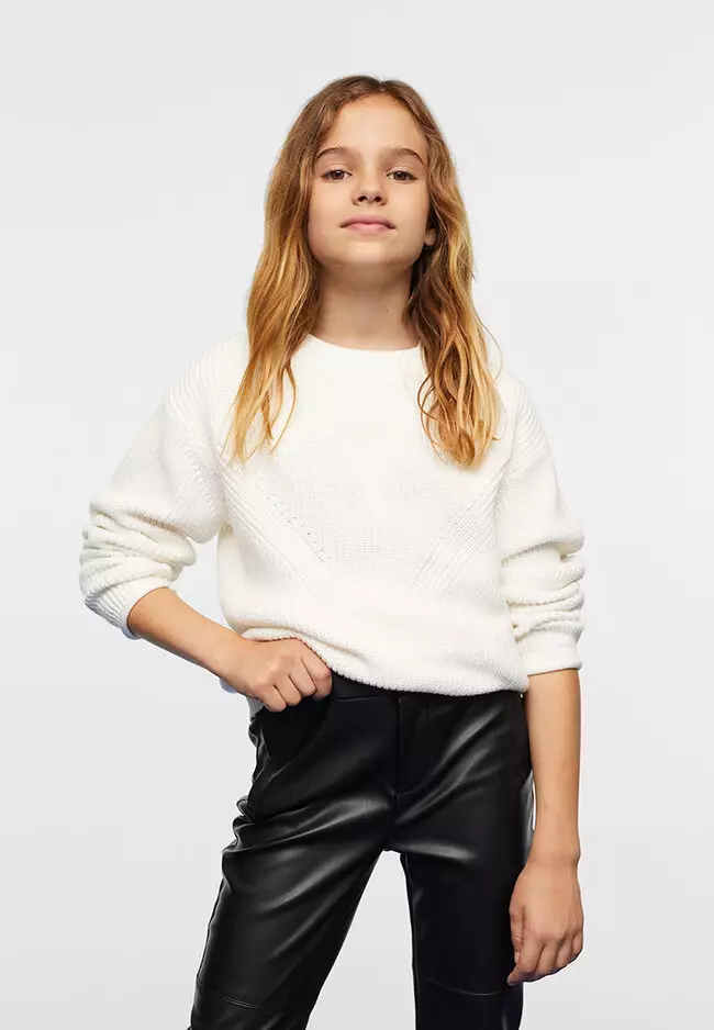 Faux-Leather Trousers