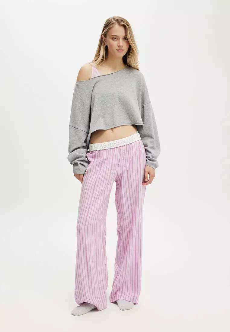 Off The Shoulder Cropped Knit Sweater