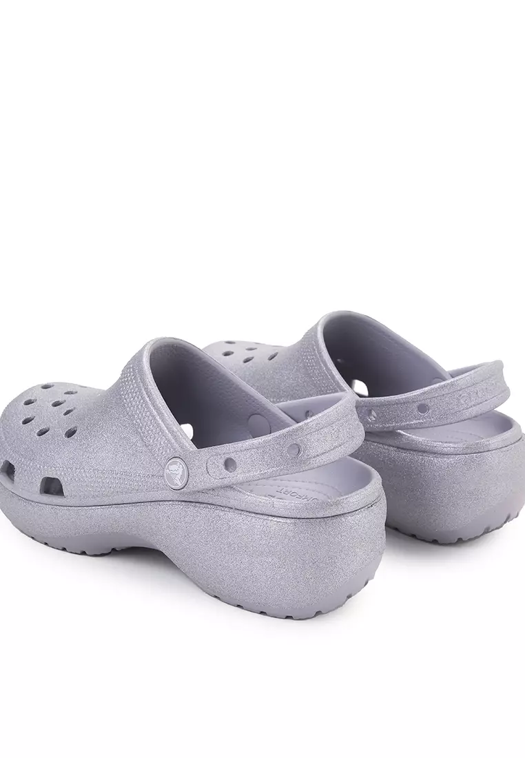 Classic Platform Glitter Clogw