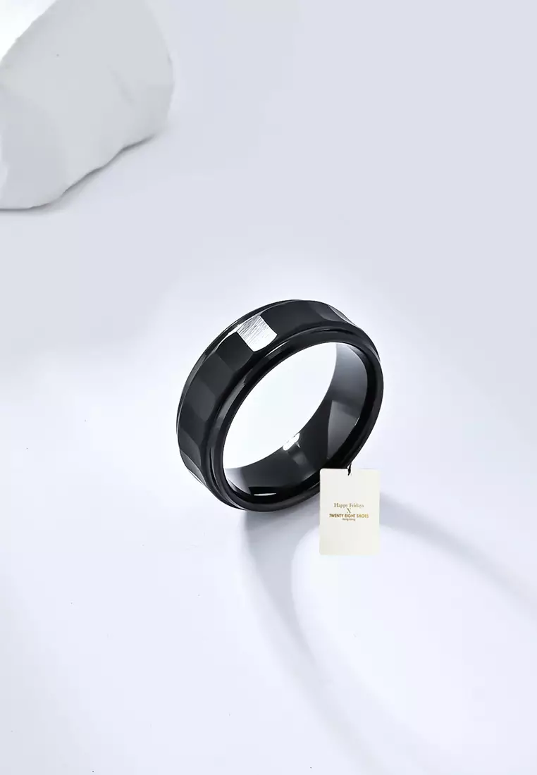 Textured Tungsten Carbide Ring JW QF-038