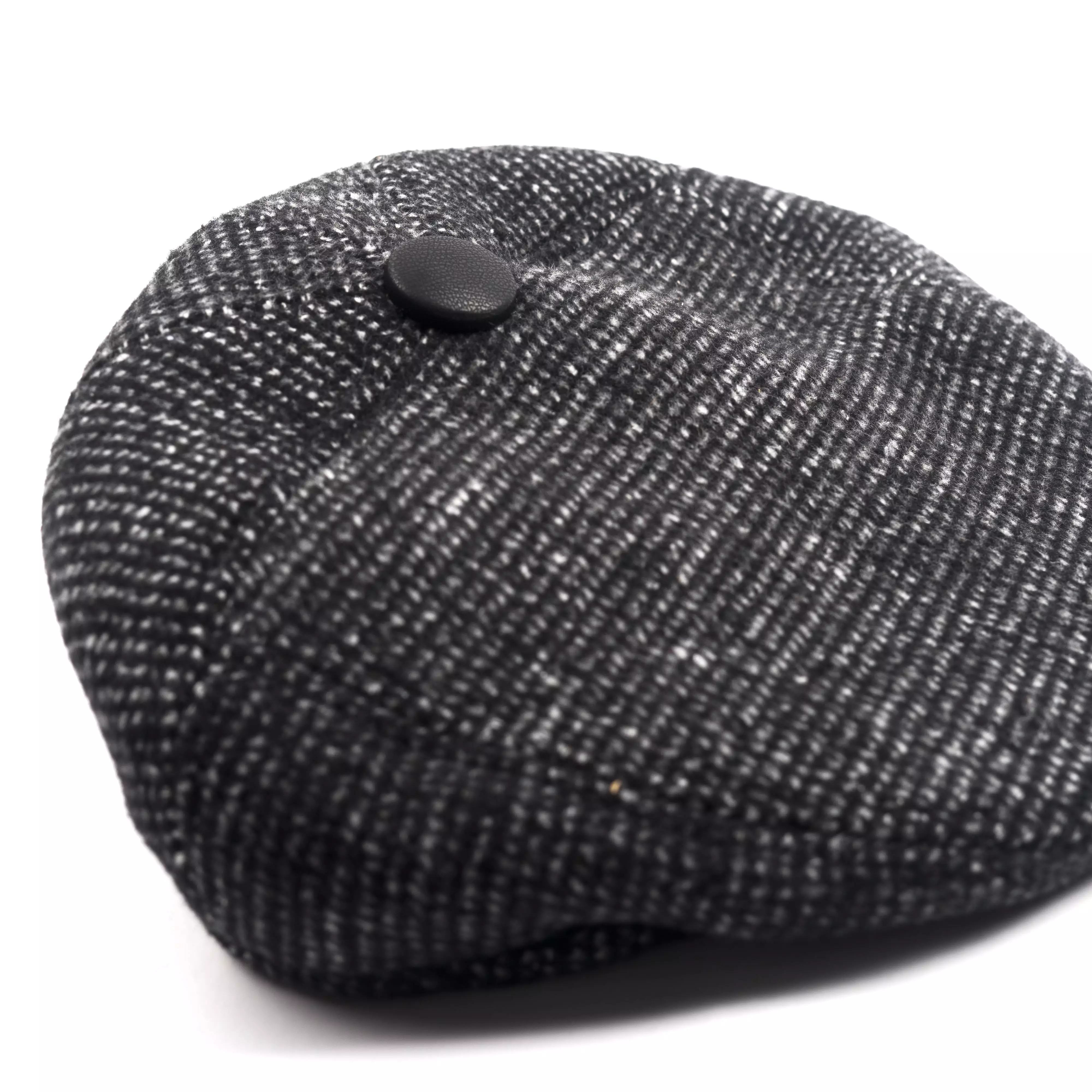 Houseofcuff Topi Painter Baret Hat Flatcap Button Dot Black