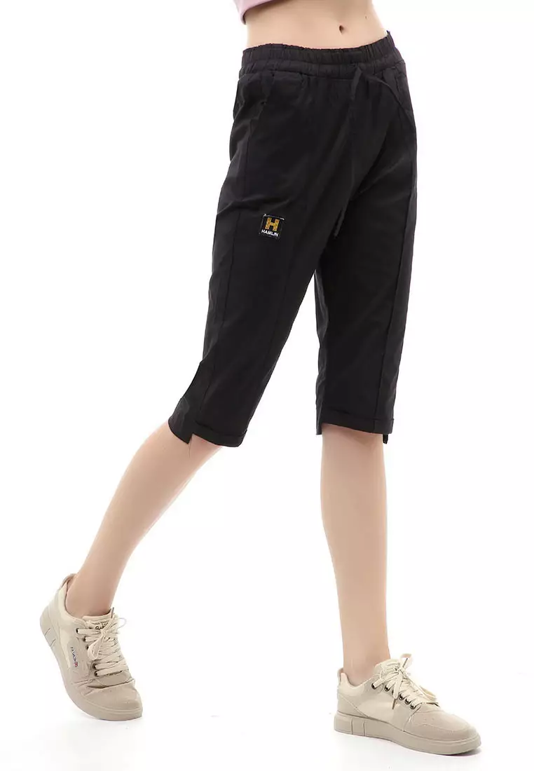 Madoc Short Pants Celana Pendek Kasual Wanita 3/4 Street Material Cotton ORGINAL - Black