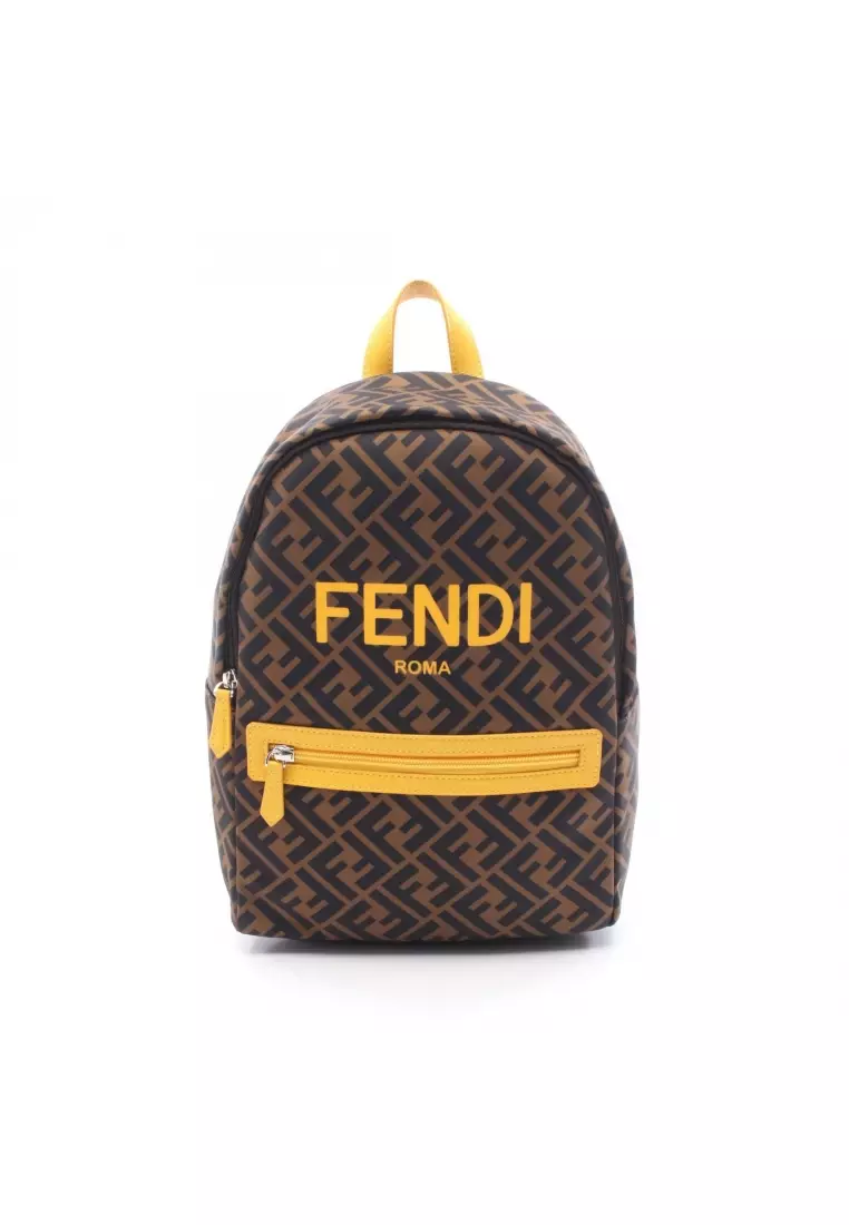Buy Fendi Pre-Loved Fendi Zucca Backpack rucksack Nylon  display picture 2