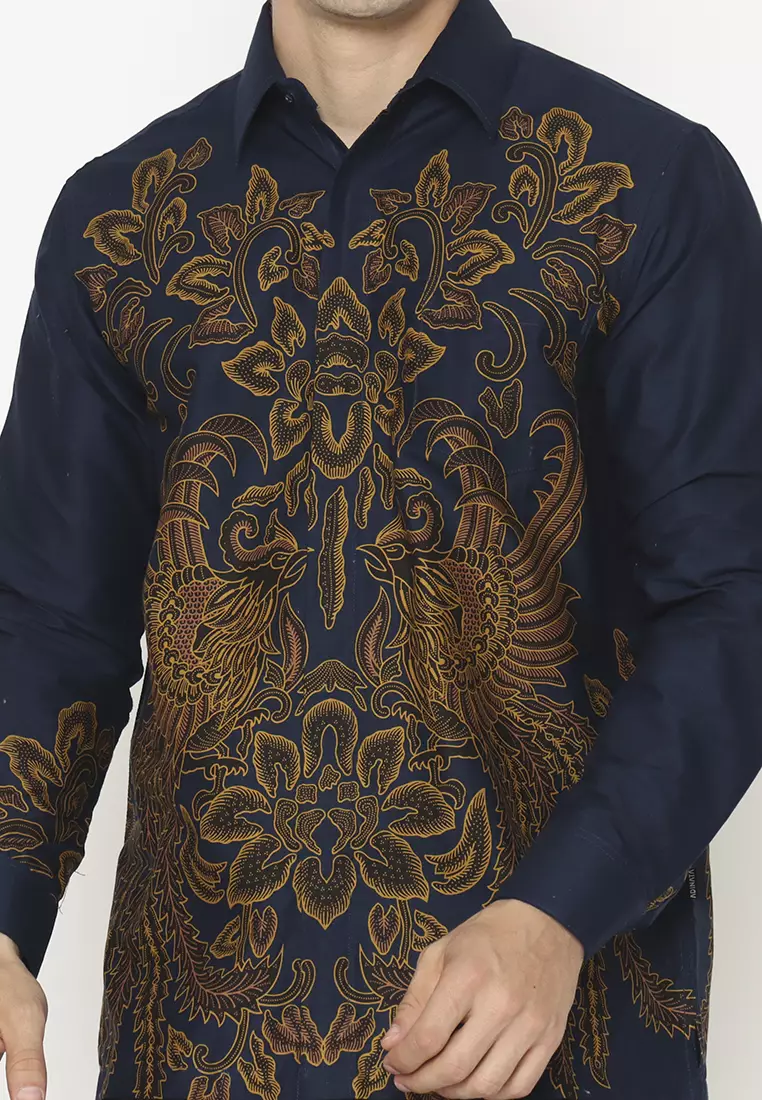 Hadinata Batik Pria Kemeja Panjang Furing Nikko Nikita