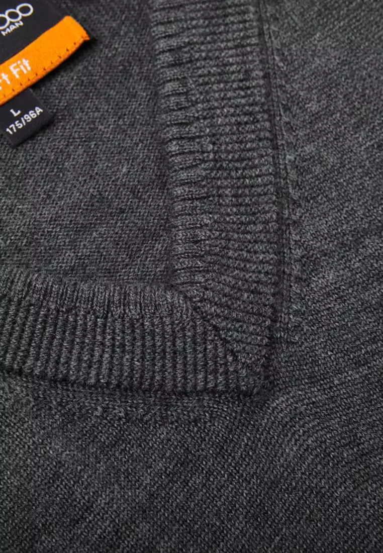 Pure Wool V Neck Sweater