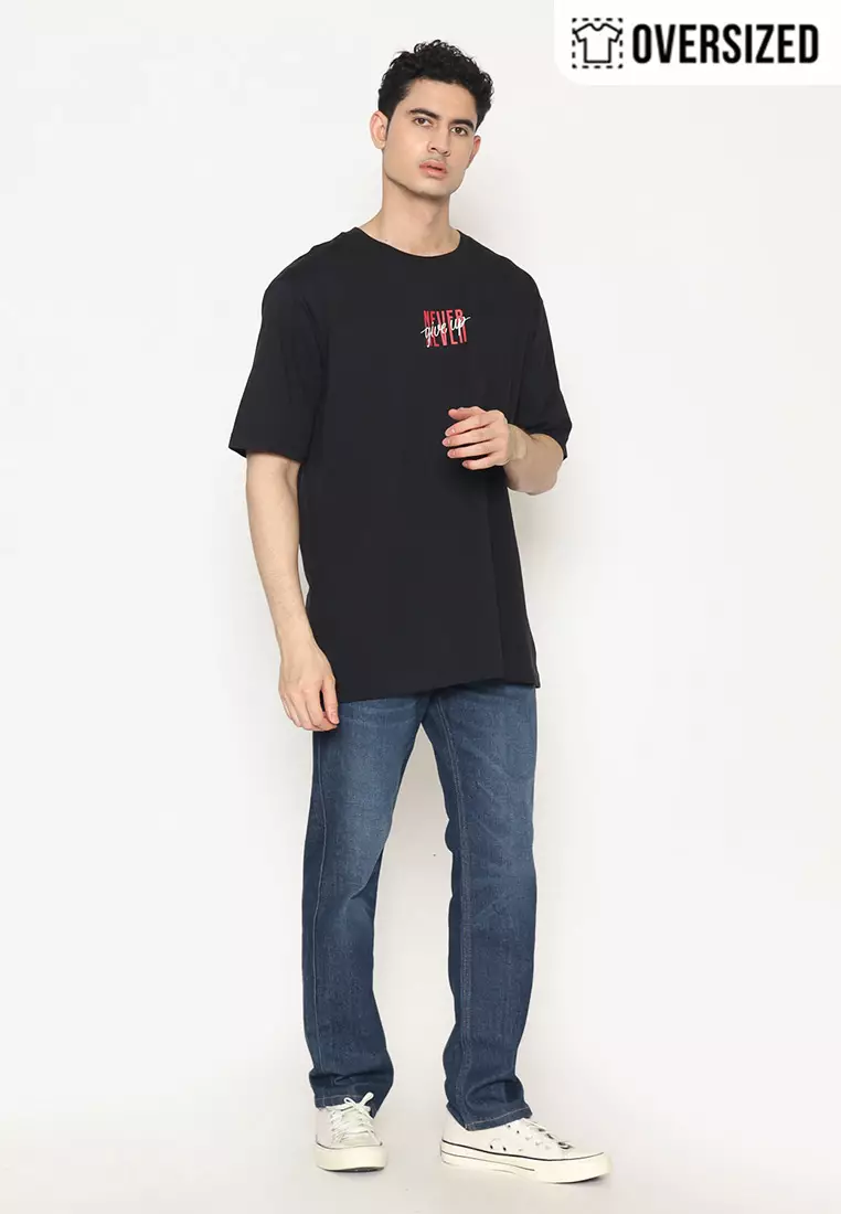 RBJ T-Shirt Cotton Combed Oversized Pria 2079250141