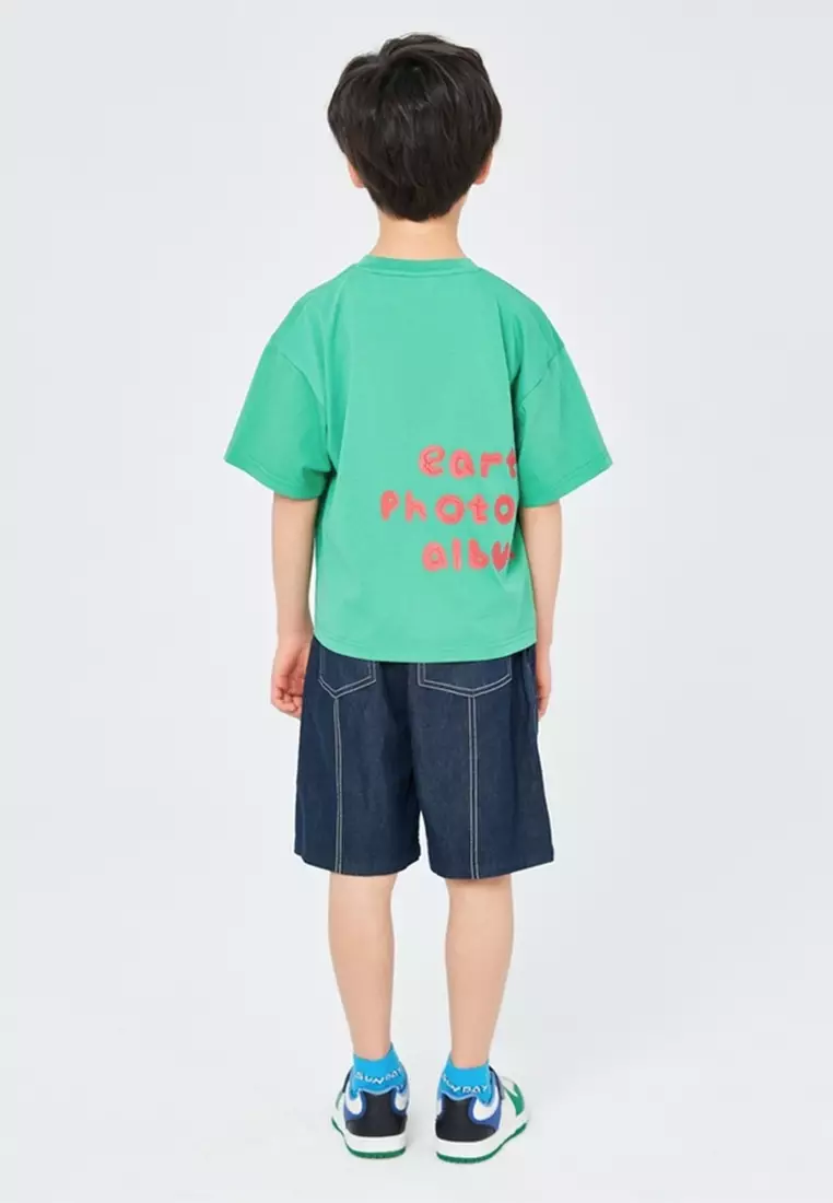 马拉丁男短袖T恤豆绿色夏季T恤