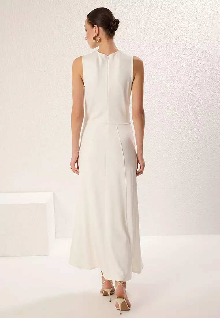 Ecru Knitting Lining/Inner Lining Dress Tctss25Eb00045