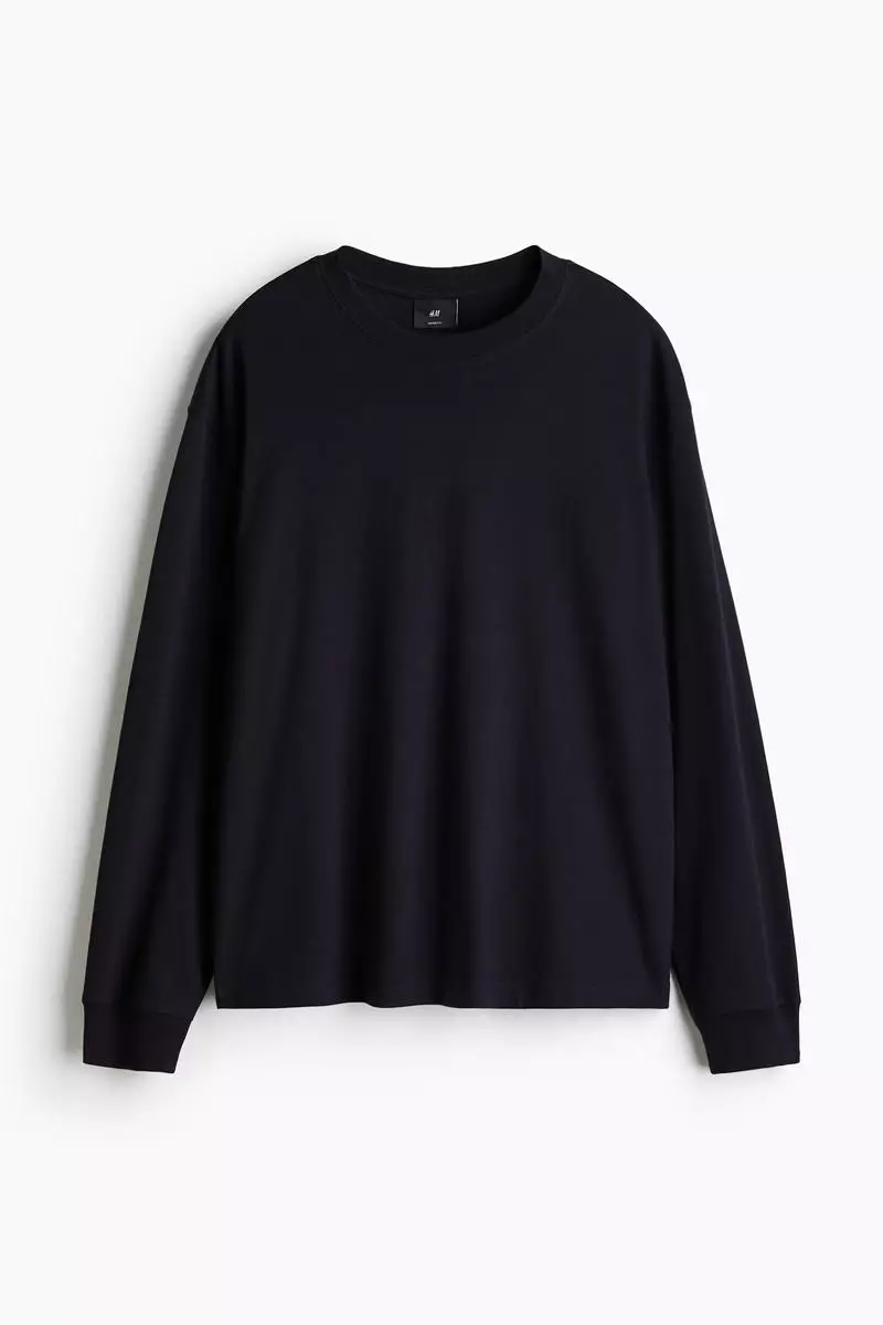 Loose Fit Long-sleeved jersey top