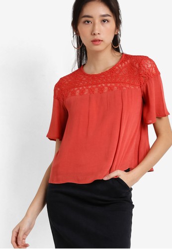 Lace Panel Swing Top