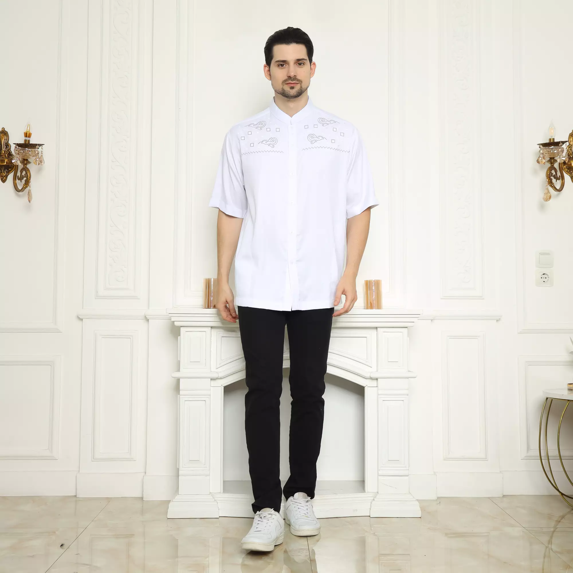 Baju Koko KK 42 White Lengan Pendek