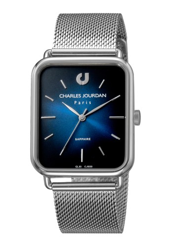 Charles Jourdan CJ1000-2382 Jam Tangan Wanita Silver Blue