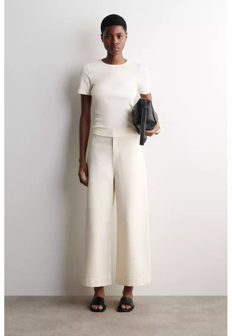 POINTELLE-KNIT T-SHIRT