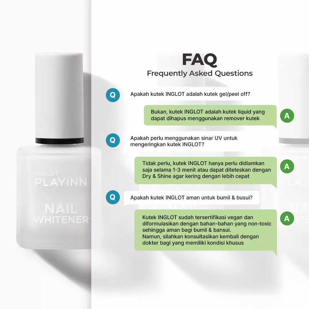 INGLOT PLAYINN Nail Whitener Nail Polish 04 - 15 Ml