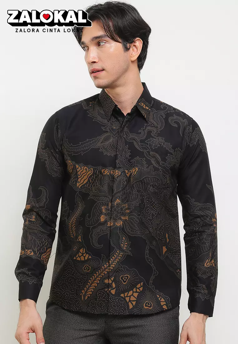 BATIK TALENTA EXCLUSIVE Lengan panjang slimfit  BUNGGA RR MELATI 01