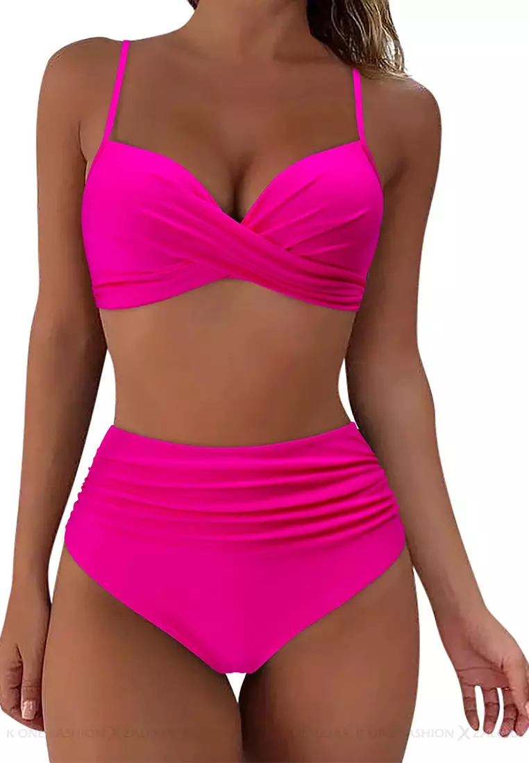 (2pcs)Sexy Suspender Bikini Swimsuit