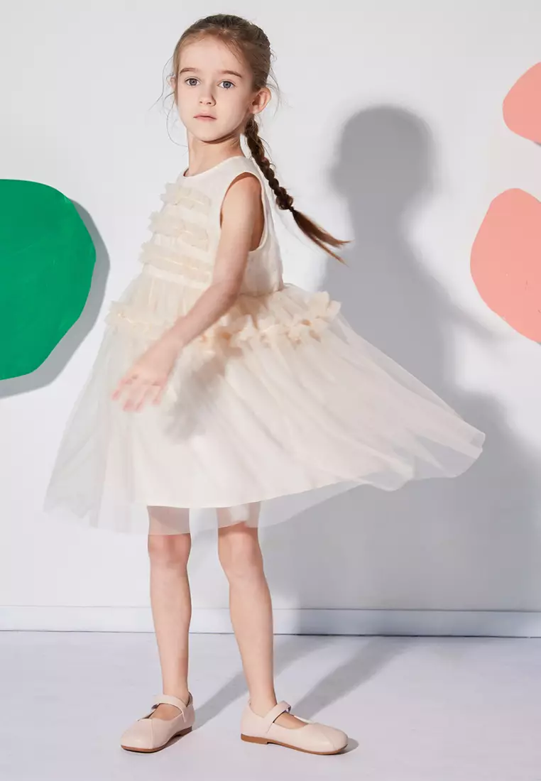 Sleeveless Tiered Ruffled Dress