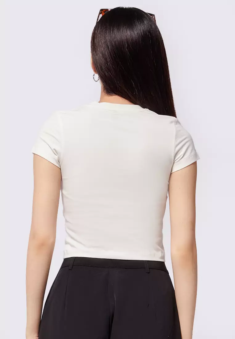 Fitted Short Sleeve Crop T-shirt