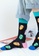 Kings Collection black Playful Tongue Pattern Cozy Socks (One Size) HS202266 81811AAEDB1D3AGS_2
