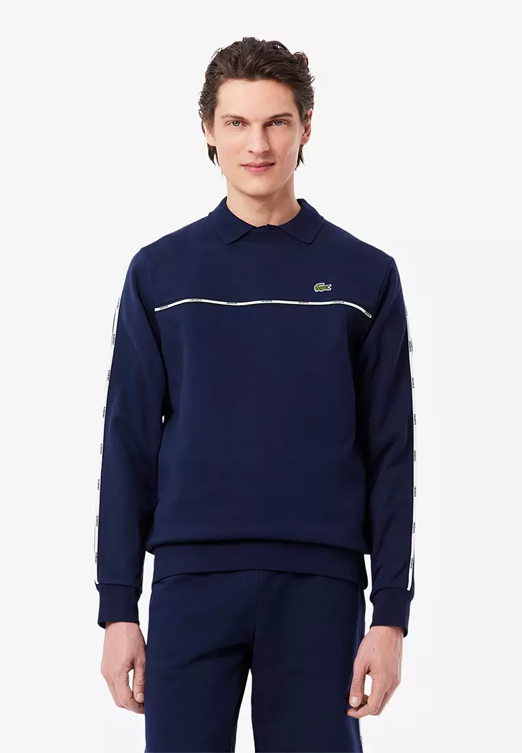 Logo Trim Fleece Sweatshirt