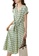OUNIXUE green Fashion V-Neck Plaid Dress 58DC3AA1ADC9DCGS_1