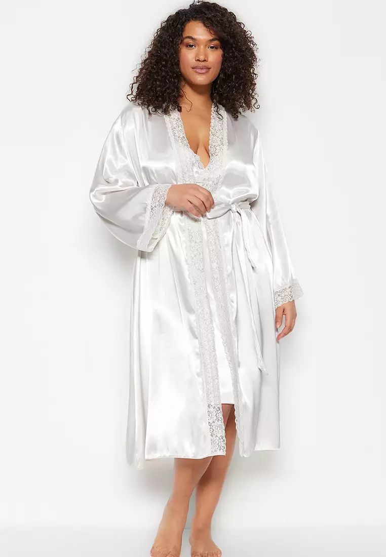 Satin robe hotsell online