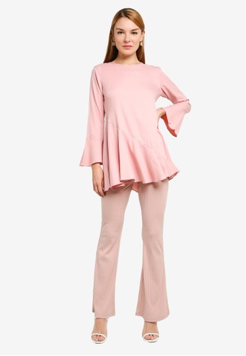 Aqeela Muslimah Wear pink Basic Top C8FB4AA96F5548GS_1